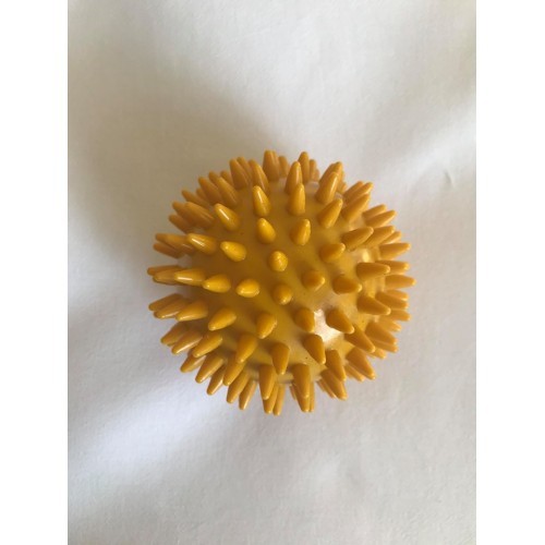 Masážní ježek žlutý 78mm